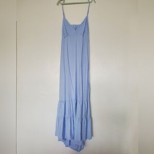 Light Blue Tiered Maxi Dress - Women